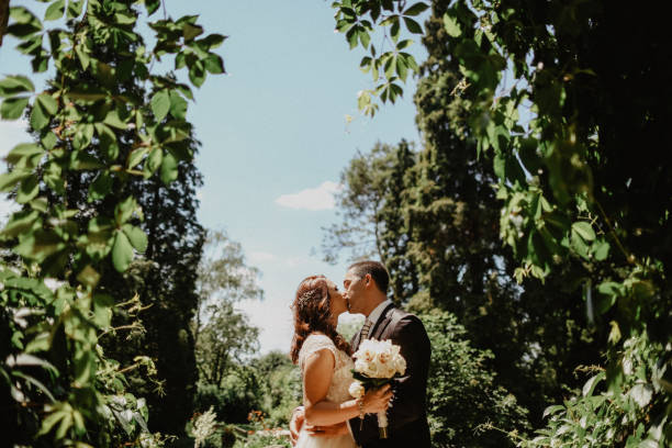 istock Beautiful couple posing outdoor 1143488381