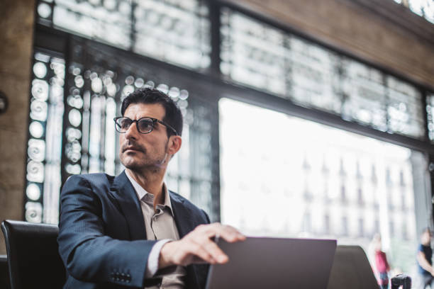 istock Man waiting at station 1143488620
