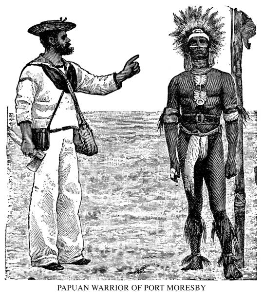 istock Papuan Warrior of Port Moresby 1143492782