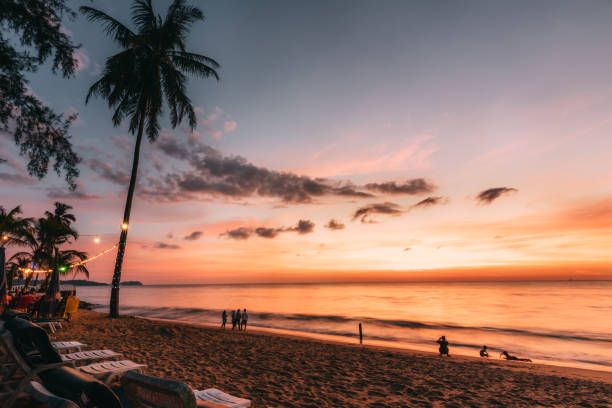 istock beach and sea in sunset 1143494796