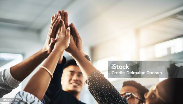 Better Together Stock Photo - Download Image Now - Teamwork, Business, High-Five