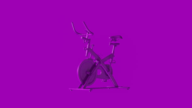 istock Purple Exercise Bike 1143497352