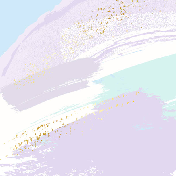 funkelnde glitzernde goldene spritzer auf pastellblauem und violettem hintergrund. kreative dekoration für tapeten, leinwand, hochzeit, visitenkarten, werbung, packpapier, trendige einladungen-vector - beauty stock-grafiken, -clipart, -cartoons und -symbole