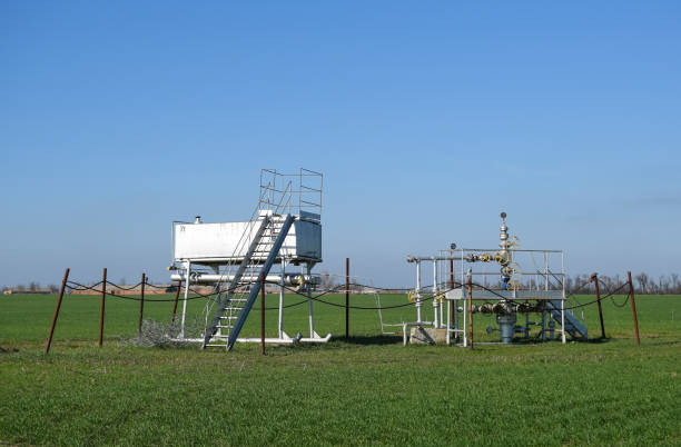 istock The equipment and technologies on oil fields. Oil well 1143504623