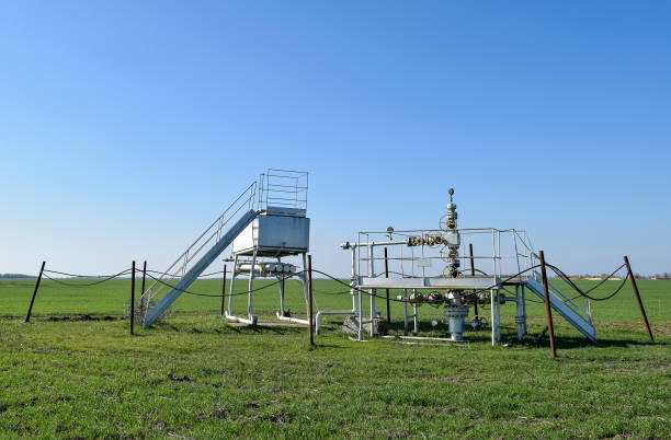 istock The equipment and technologies on oil fields. Oil well 1143504659