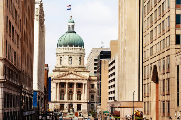 istock Indiana Statehouse building, Indianapolis, USA 1143506372