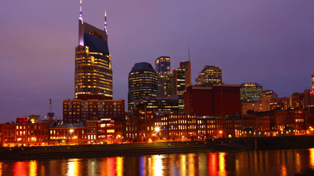 istock Nashville, Tennessee skyline at night 1143511399