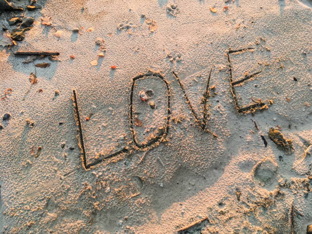 istock words written in the sand on the beach by a man 1143511403