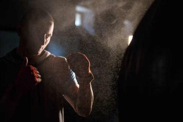 istock Male sportsman is training hard 1143515474