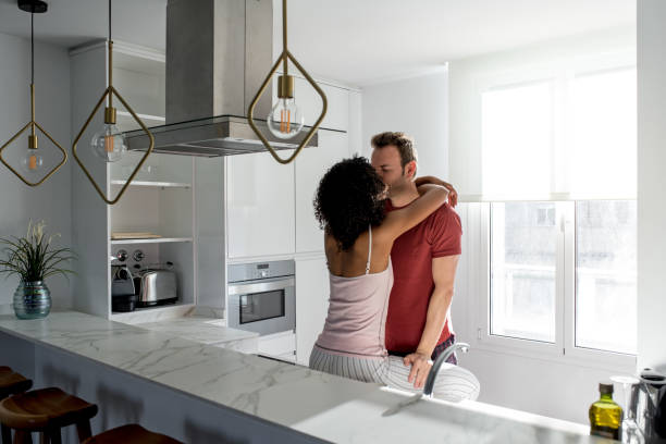 istock Couple having breakfast at home 1143516599