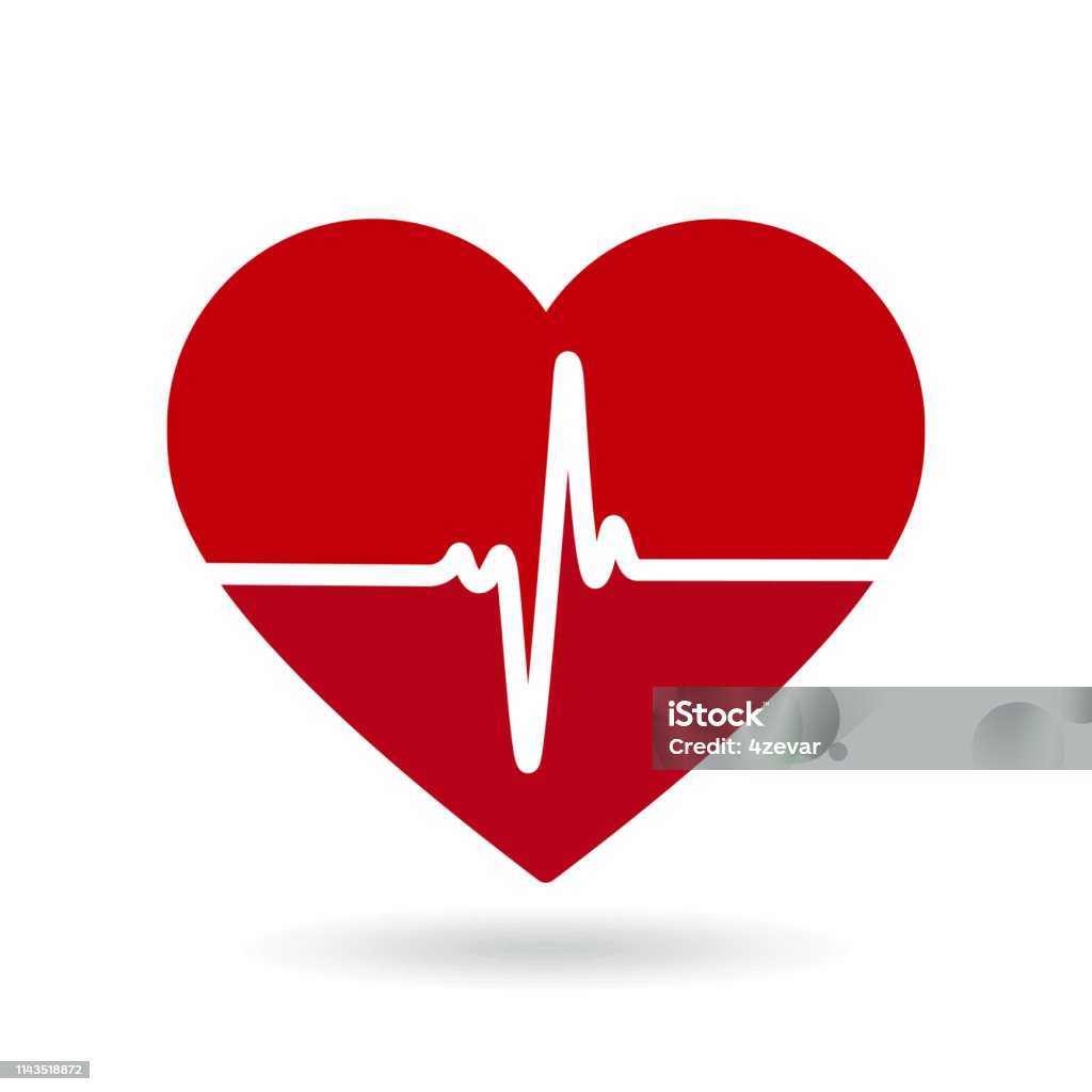 Sinyal Çizgisi Vektör Simgesi Kardiyogram Sağlık Logosu Stok Vektör Sanatı  & Kalp'nin Daha Fazla Görseli - iStock
