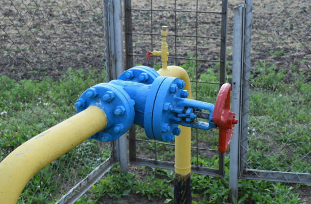 istock The latch on the underground gas pipeline 1143520100