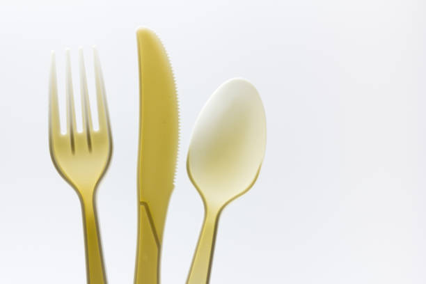 istock Eco-friendly disposable corn starch cutlery 1143526933