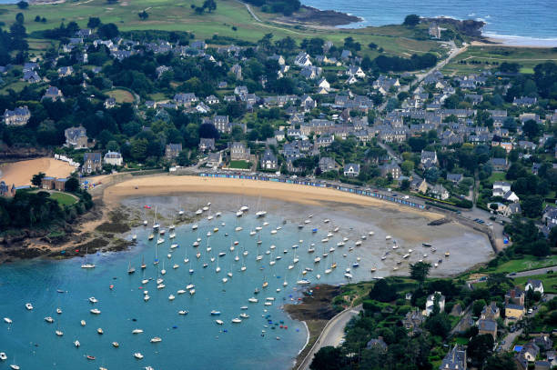 Landscape of Brittany and the sea