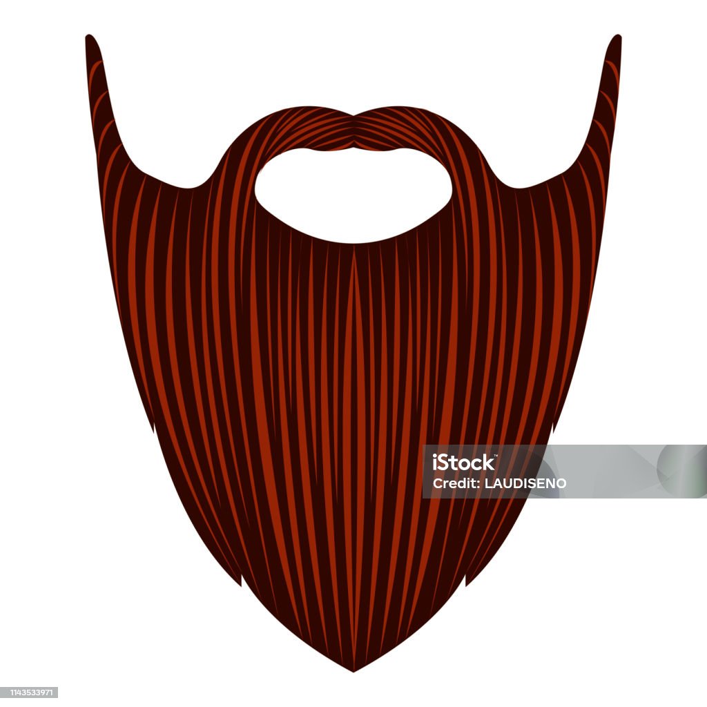Barbe Vector Barbe Détaillée Isolée Vecteurs libres de droits et plus d'images ...