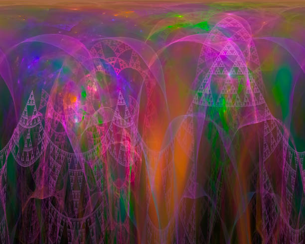istock abstract digital fractal, fantasy design imagination ornament 1143539604