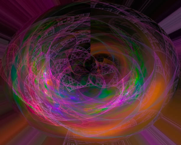istock abstract digital fractal, fantasy design imagination ornament 1143539609