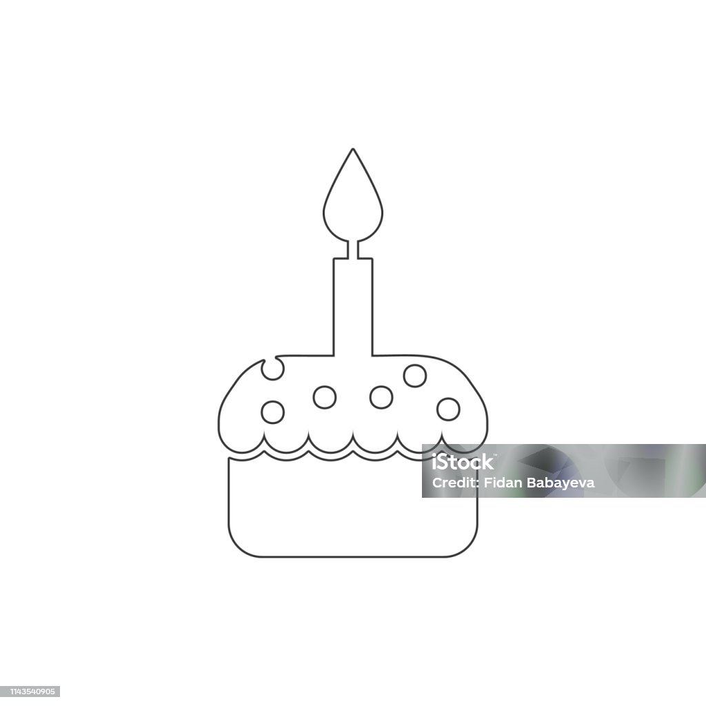 Easter cake outline icon. Elements of Easter illustration icon. Signs and symbols can be used for web, logo, mobile app, UI, UX Easter cake outline icon. Elements of Easter illustration icon. Signs and symbols can be used for web, logo, mobile app, UI, UX on white background Animal Egg stock vector