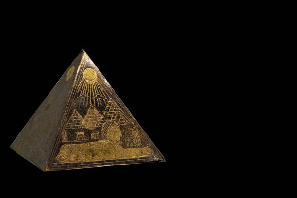 istock Figurine of egyptian pyramid 1143544380