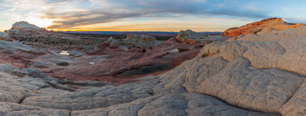 istock Sunset at White Pocket in the Vermillion Cliffs National Monument, Arizona. 1143545197