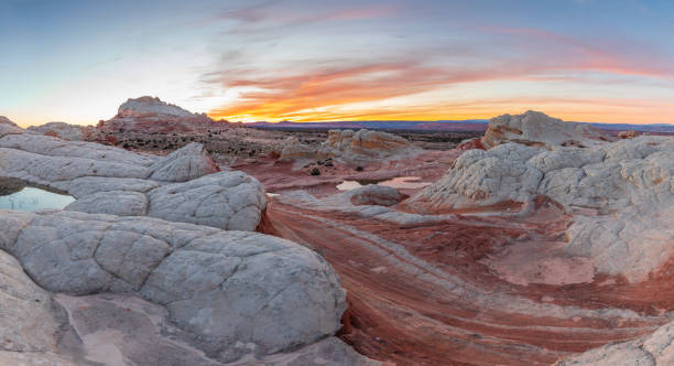 istock Sunset at White Pocket in the Vermillion Cliffs National Monument, Arizona. 1143545242