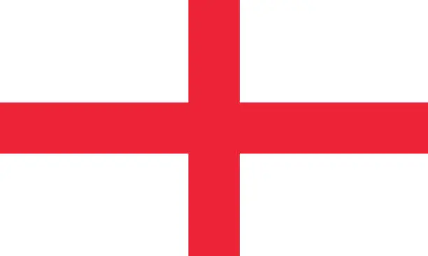 Vector illustration of Glassic England flag vector eps10. England flag.