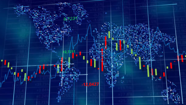 istock Blue hi-tech background - stock diagrams, graphs and tables 1143547762