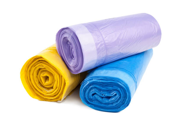 istock roll of plastic garbage bags isolated on white background 1143551980