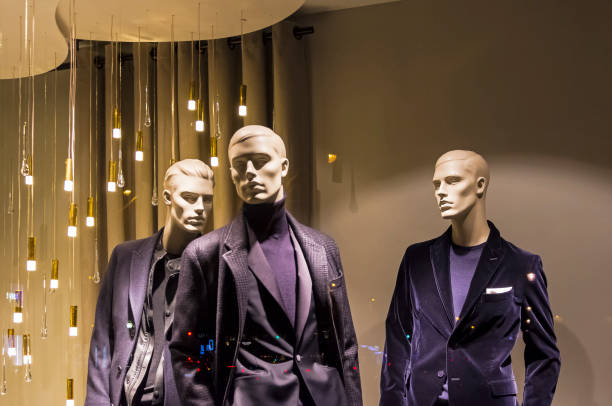 istock Showcase of an expensive clothing store. 1143560625