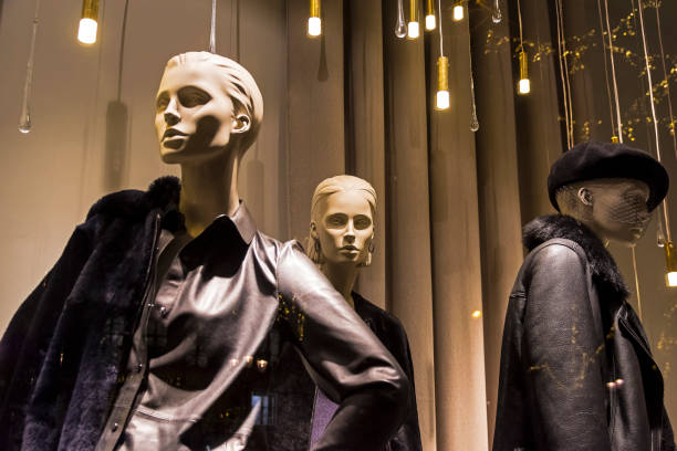 istock Showcase of an expensive clothing store. 1143560762