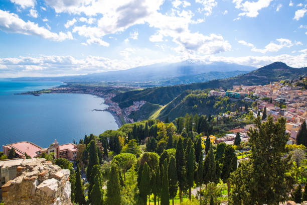 istock Taormina coastline, Sicily island, Italy. 1143563948