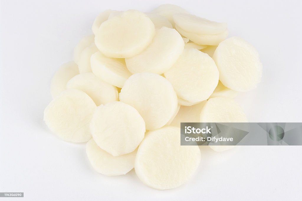 Sliced Water Chestnuts  Water Chestnut Stock Photo