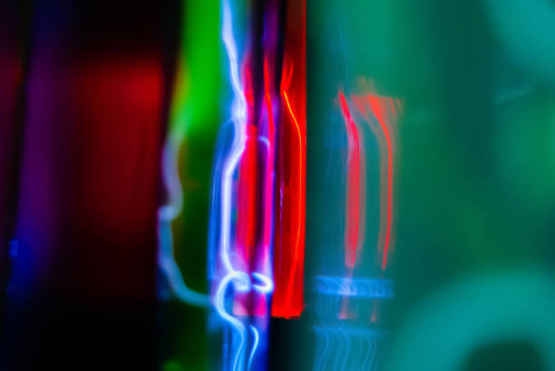 istock abstract neon background - electrical discharges in an inert gas flasks 1143570714