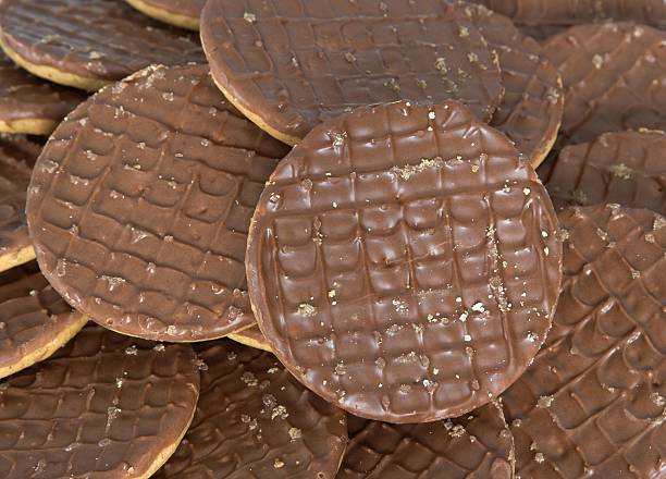 Chocolate Biscuits Digestive Biscuit stock pictures, royalty-free photos & images