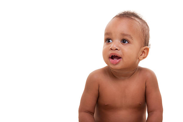 istock Cute African American boy surprised 114357617