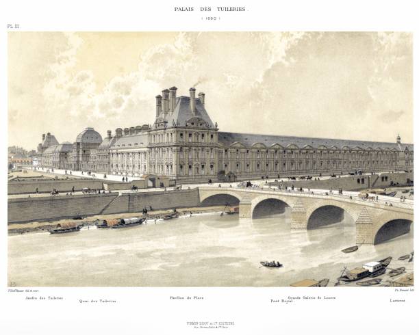 istock The Palais des Tuileries in 1690. By Paris through the ages 1875 1143584379