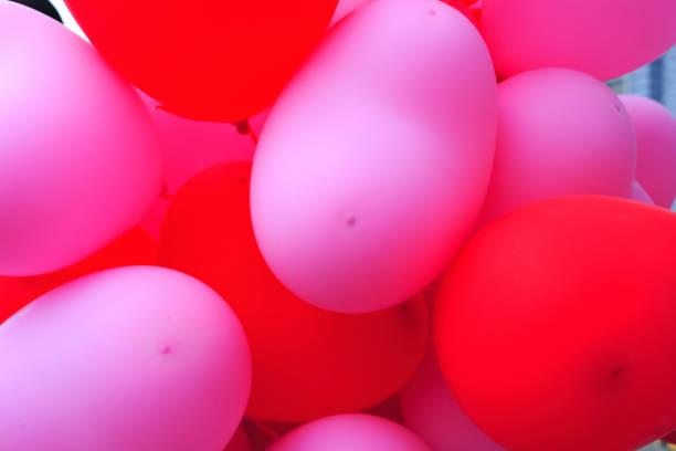 istock Multicolored balloons group background of balloons 1143585110