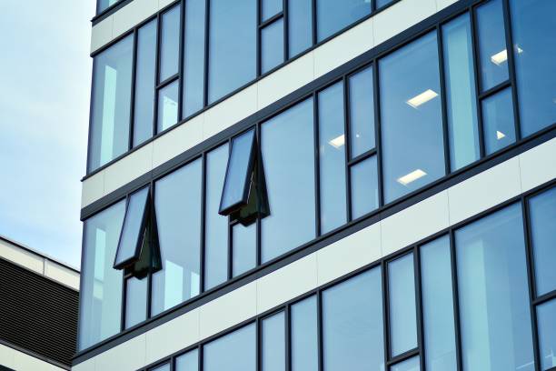istock Facade fragment of a modern office building. 1143585502