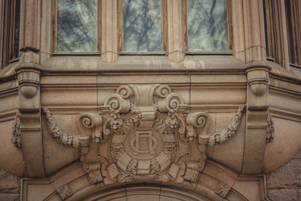 istock Architectural building detail facade with balcony 1143586691