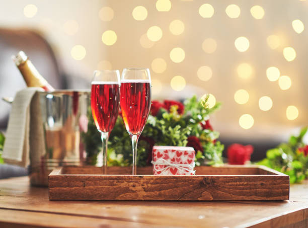 istock Pink champagne for Valentine's Day or special occasion 1143589575
