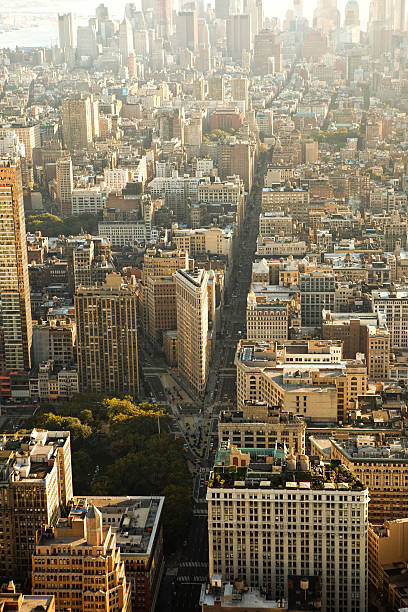 istock Aerial view of Manhattan and Flatiron building 114360158