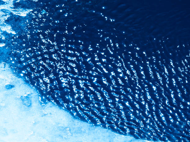 istock Melting ice on river view from above background hd 1143603680