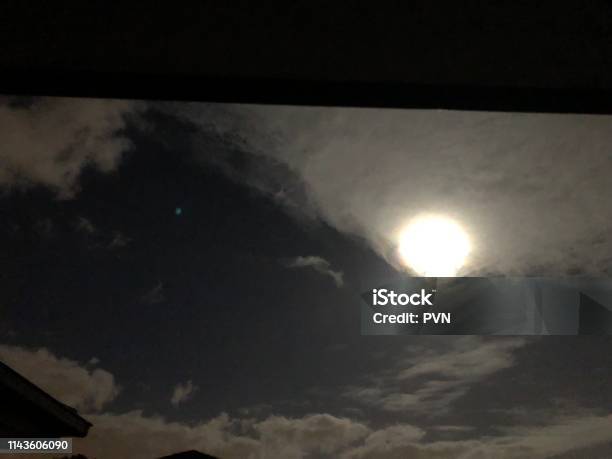 Full Moon Stock Photo - Download Image Now - Australia, Beauty In Nature, Blue