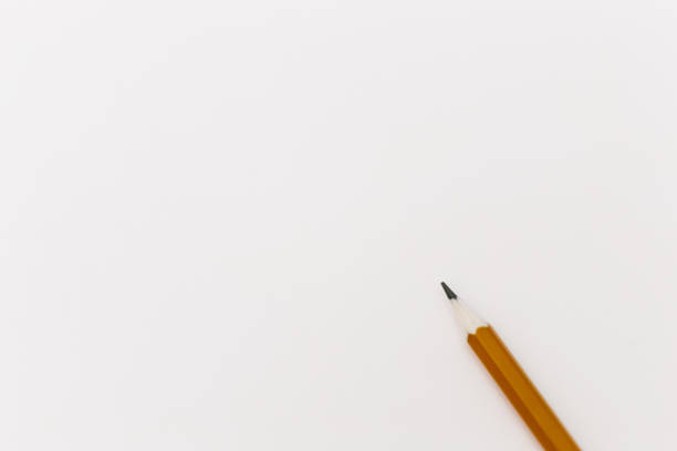 istock Pencil isolated on white background. Above view. 1143611223