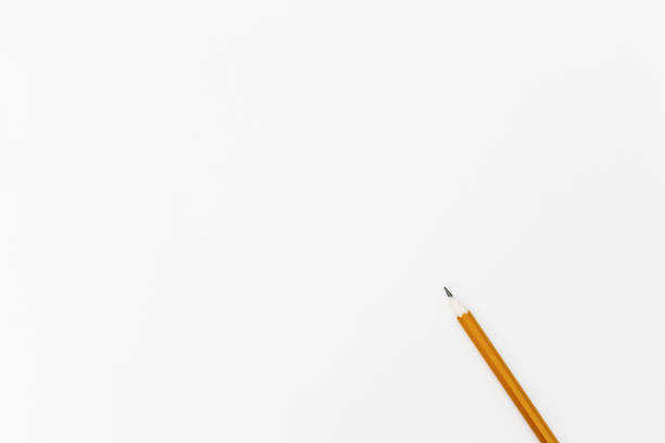 istock Pencil isolated on white background. Above view. 1143611225