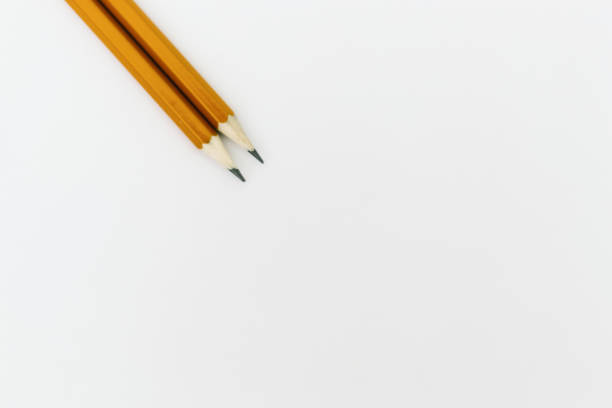 istock Pencil isolated on white background. Above view. 1143611255