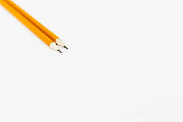 istock Pencil isolated on white background. Above view. 1143611261