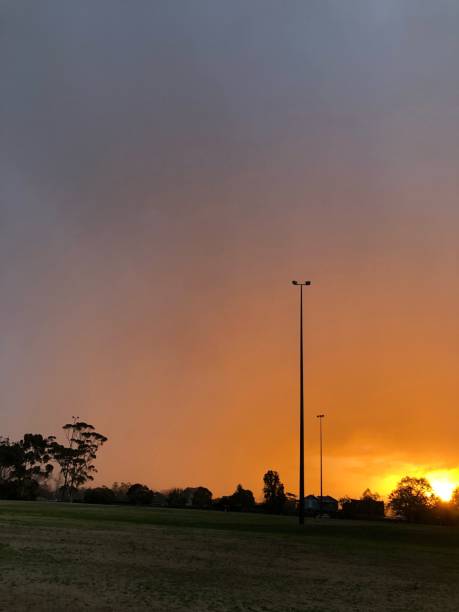 Australian sunset stock photo