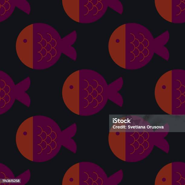 Geometric Fish Vector Fish Geometric Pattern Stock Illustration - Download Image Now ...