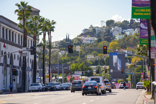 Stock photo Sunset Strip LA California USA Los Angeles, CA, USA - March 15, 2019: Stock photo Sunset Strip LA California USA sunset strip stock pictures, royalty-free photos & images